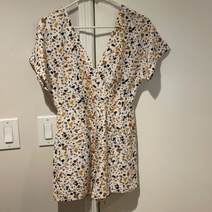 Speckle print romper